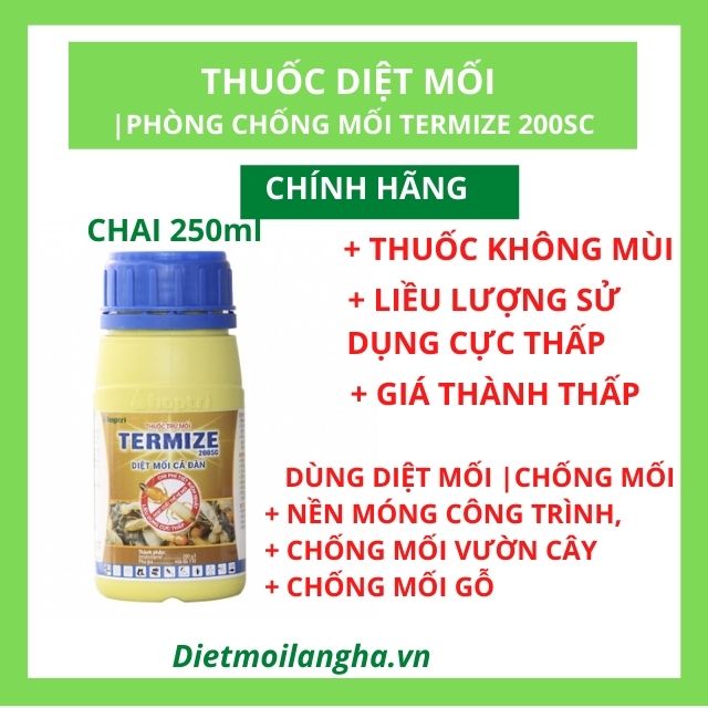[Chính Hãng] Thuốc Diệt Mối | Phòng Chống Mối Nền Móng TERMIZE 200SC Chai 250ml
