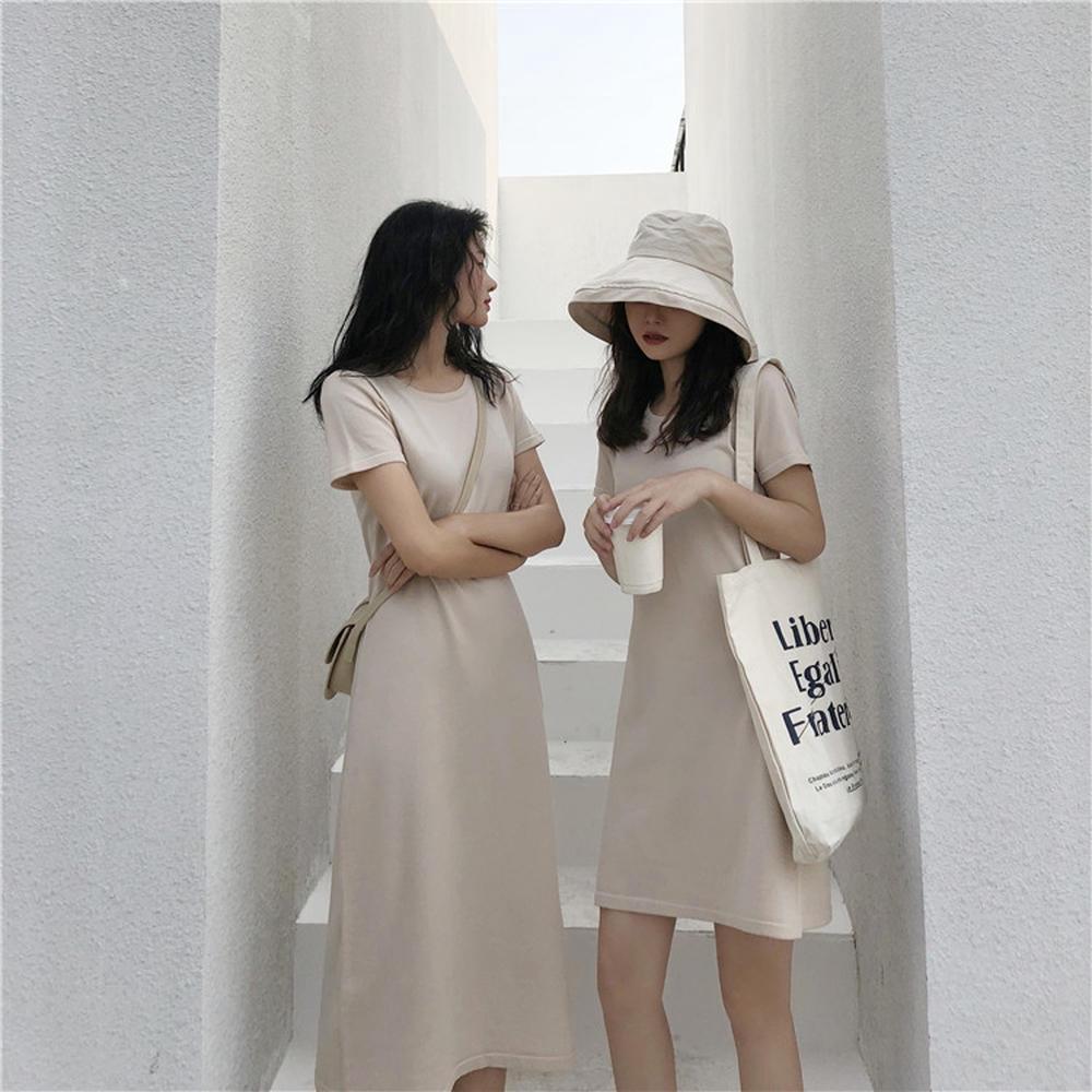 [HCM]Đầm Thun Nữ Dáng Xòe