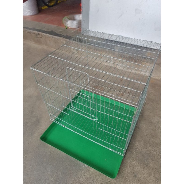 Lồng kẽm 50x50x50cm nuôi chó mèo, thỏ, gà tre, bồ câu.