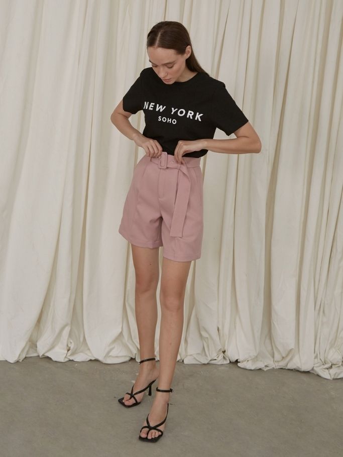 COCO SIN - Áo Lụa Đen New York Soho