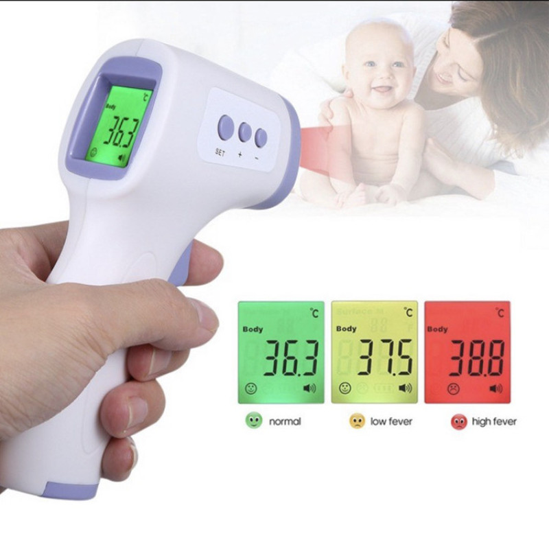 Nơi bán Nhiệt kế hồng ngoại đo nhiệt độ không cần tiếp xúc - BẢO HÀNH 12 THÁNG - TẶNG KÈM PIN AAA - KU0013