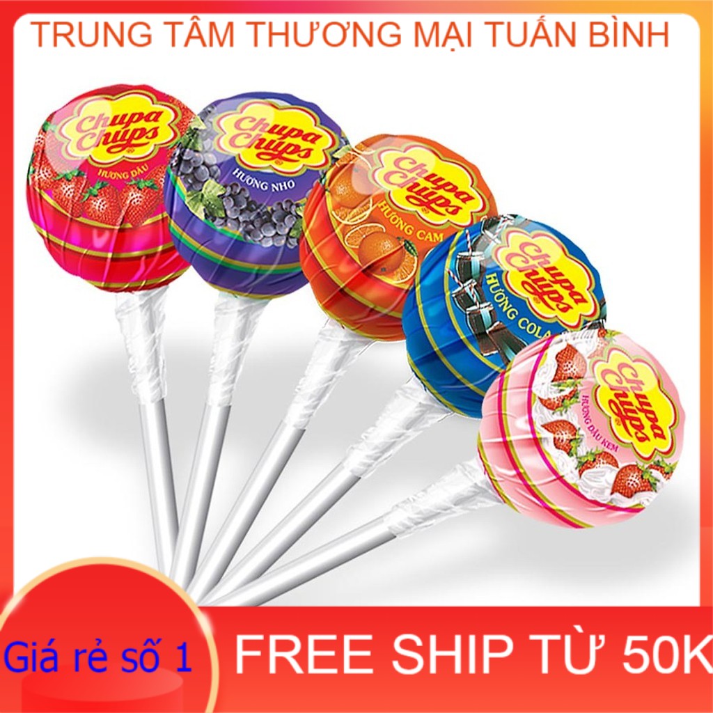 (Giảm 20k SHIP Đơn Từ 49K) Bịch 50 Que Kẹo Mút Chupa Chups (Nhiều vị)