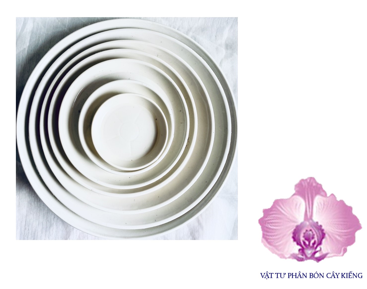 Đĩa lót chậu tròn 15cm - #040D#