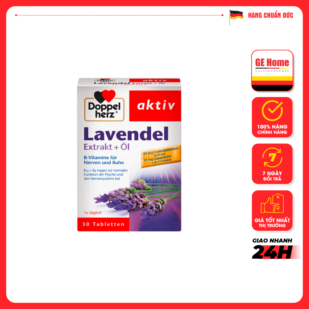 GIÚP NGỦ NGON DOPPEL HERZ LAVENDEL