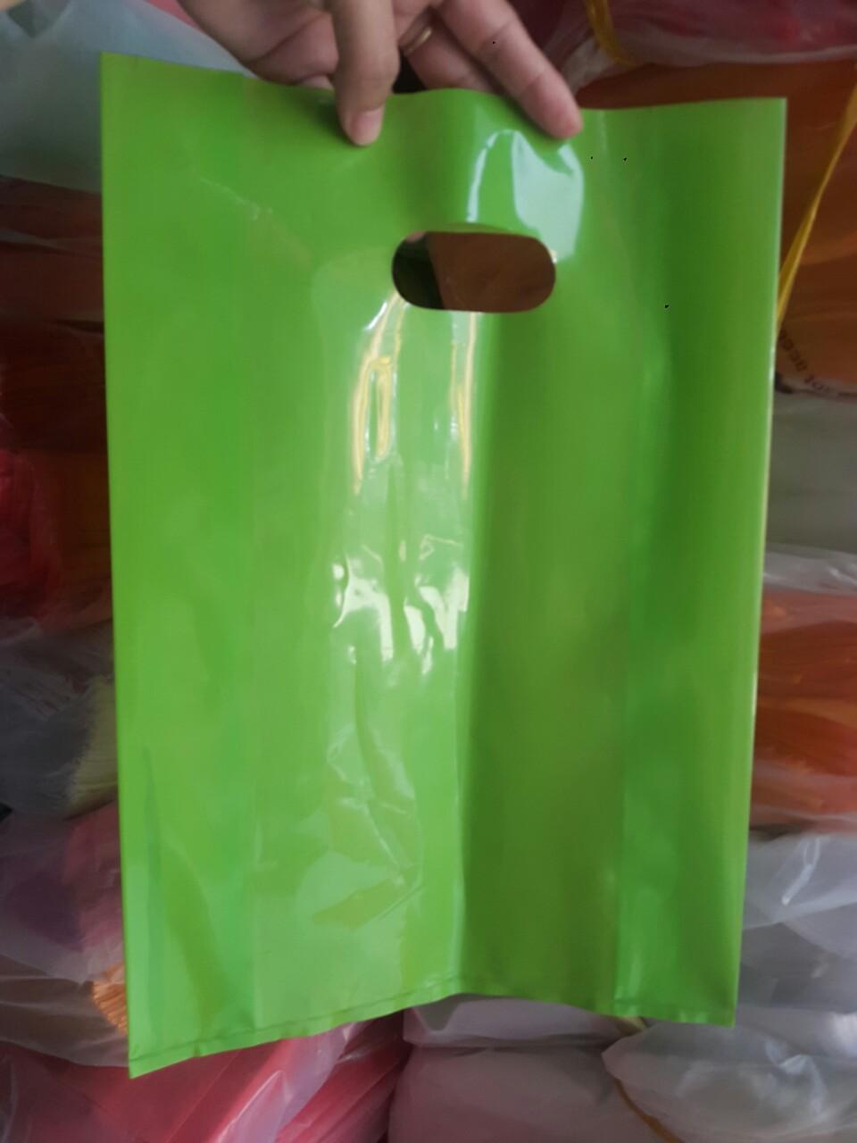 [HCM]1KG (SIZE 24X34 XANH LÁ) TÚI NILON PE BÓNG DẺO DAI