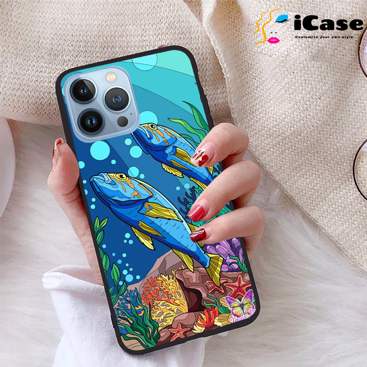 Ốp lưng iPhone 13 Pro Max viền dẻo TPU BST Sea