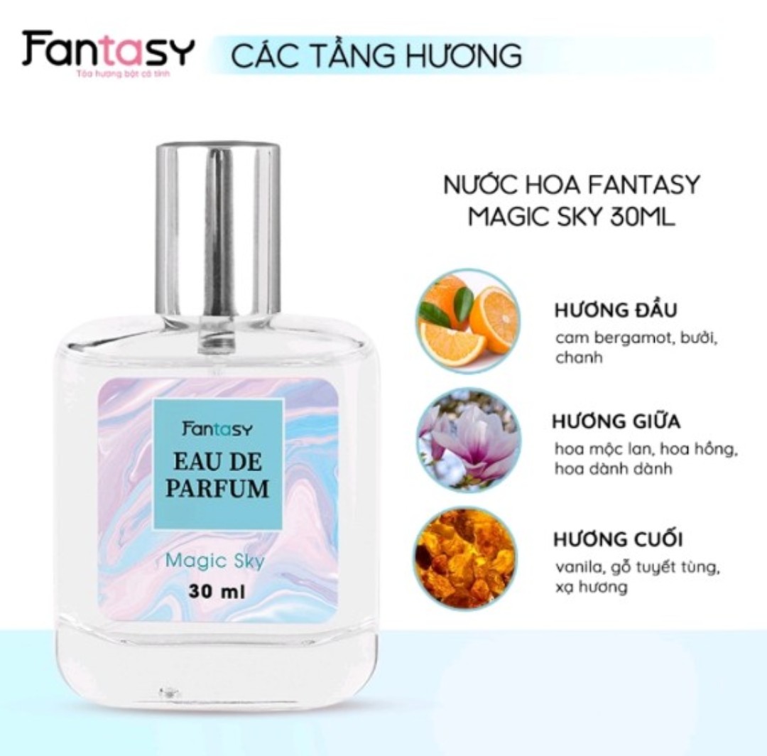 NƯỚC HOA FANTASY 30ML ( 5 MÙI HƯƠNG)