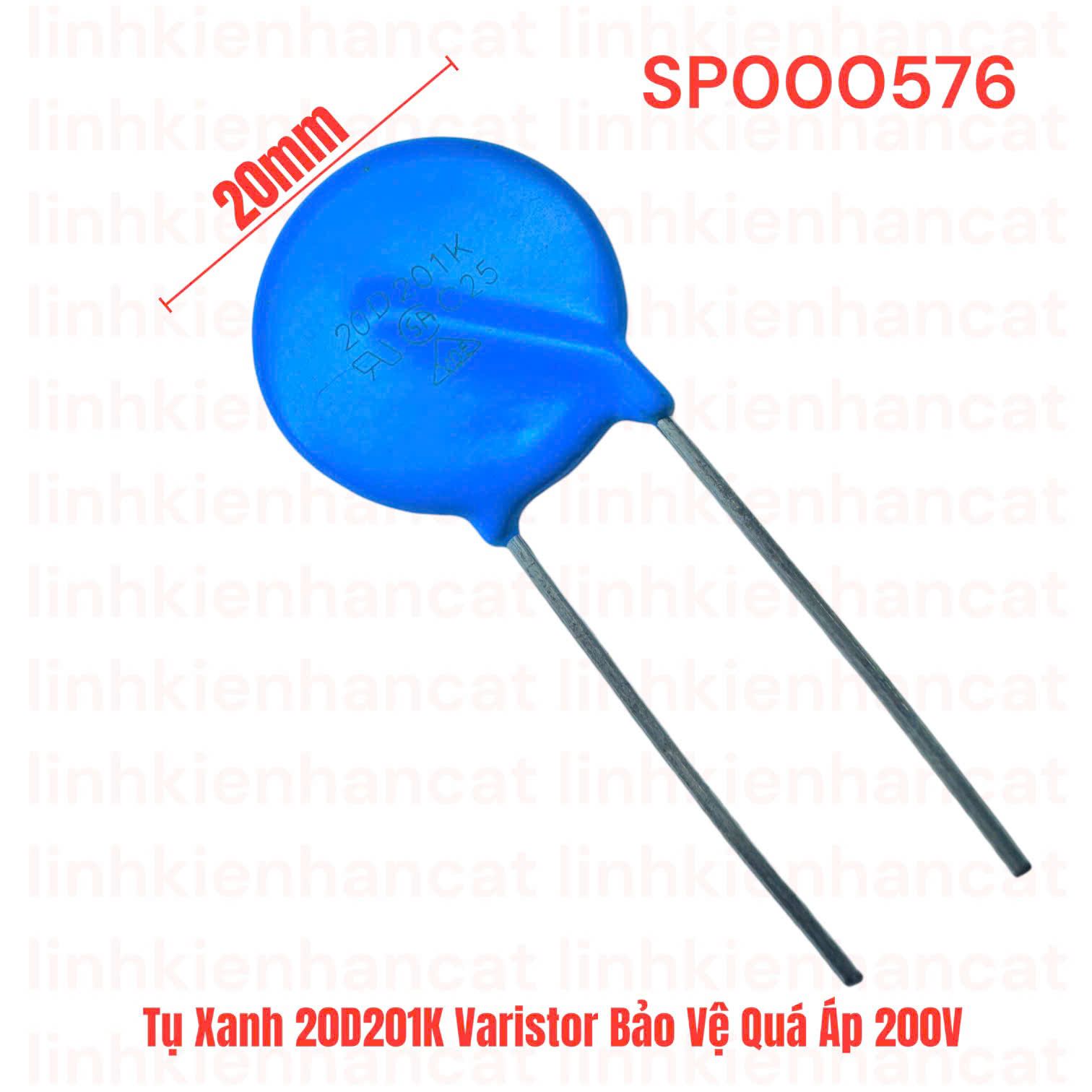 Tụ Xanh 20D201K Varistor Bảo Vệ Quá Áp 200V