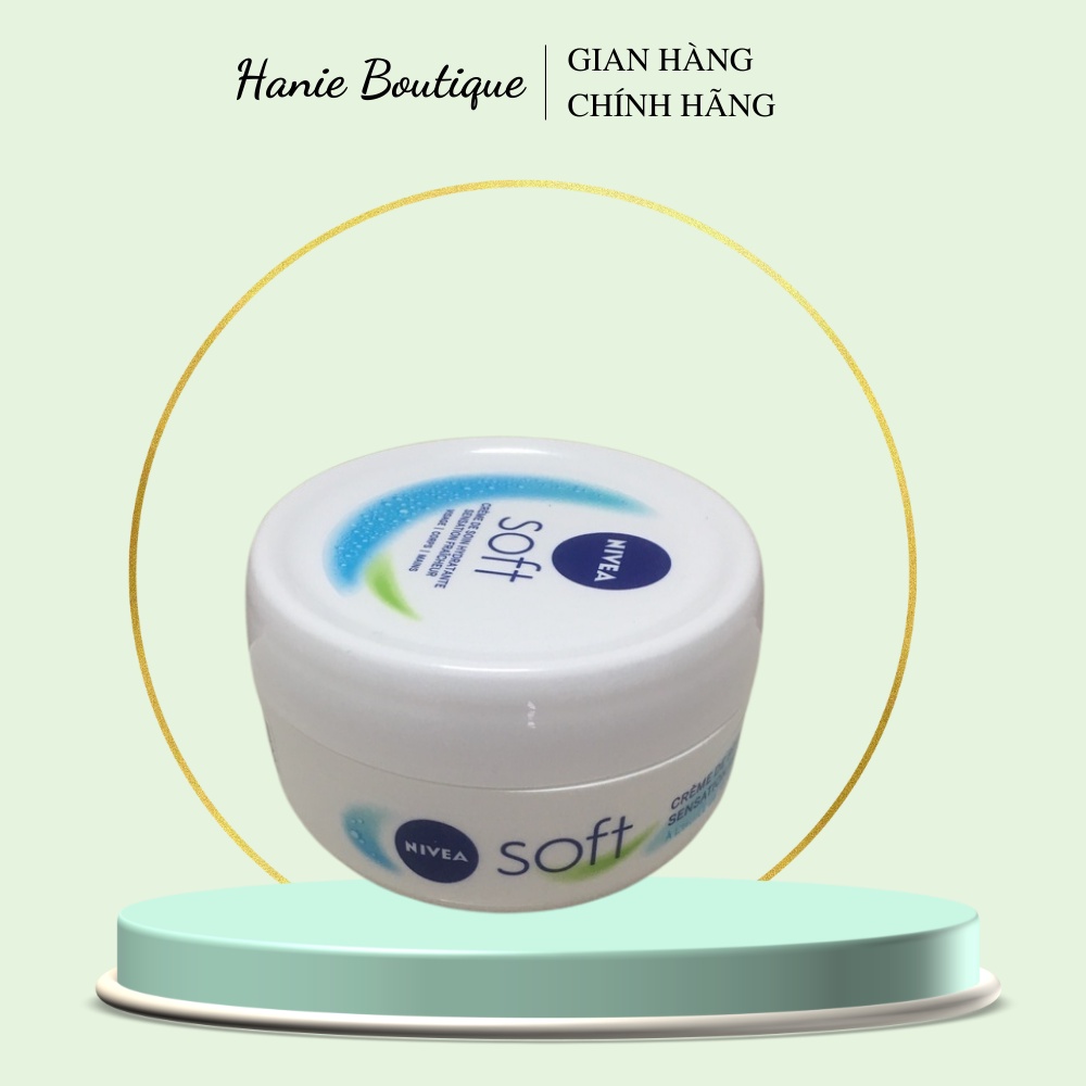 (Hàng từ Pháp) - Kem dưỡng làm mềm da NIVEA Soft Creme (hũ lớn 200ml siêu tiết kiệm)