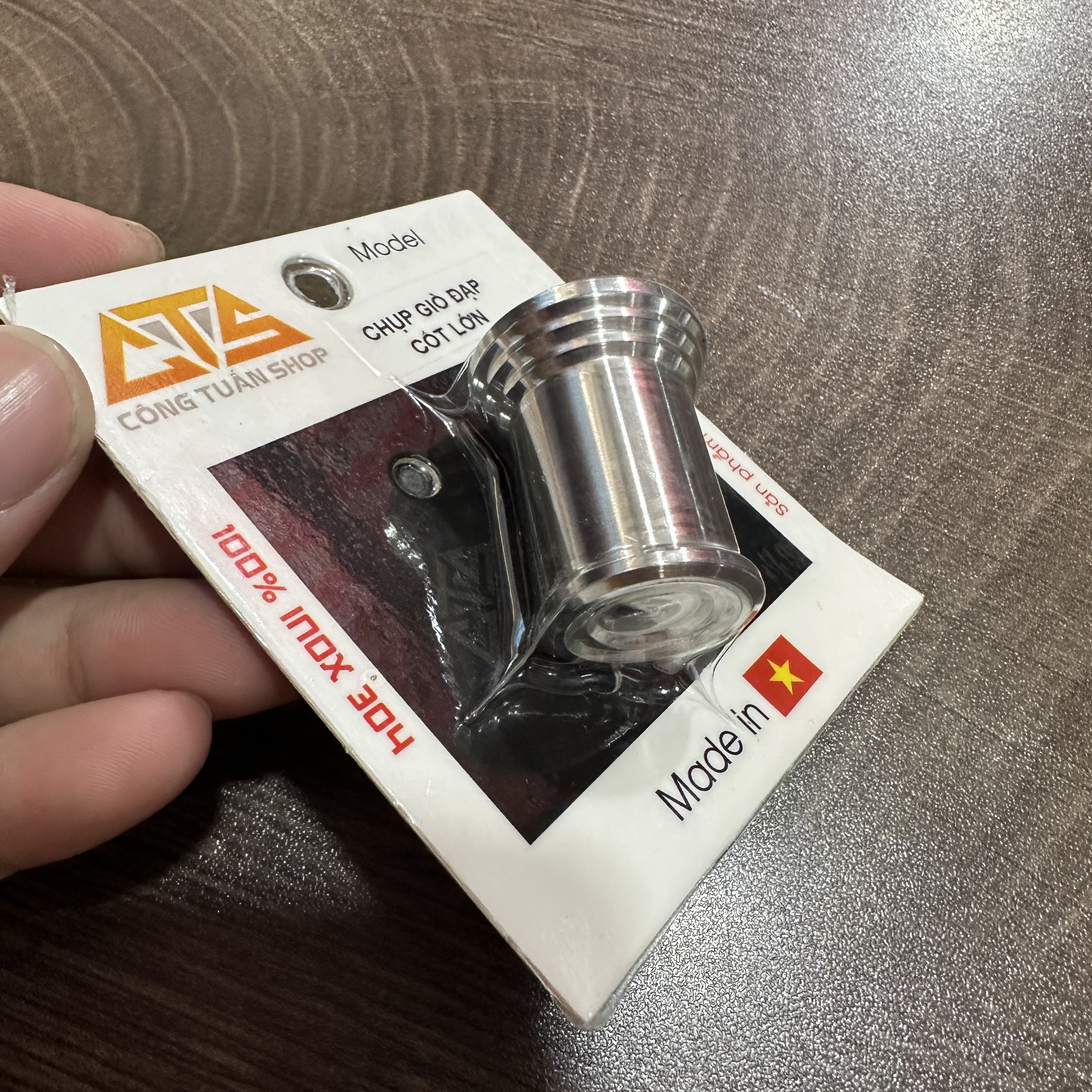 Chụp giò đạp Inox 304 CTS: cốt lớn, cốt nhỏ