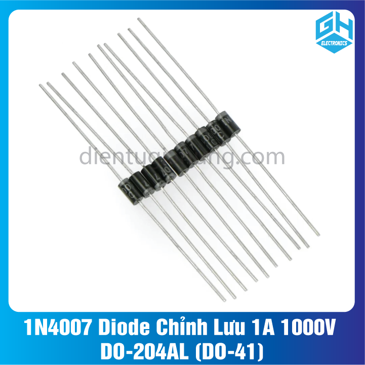 Combo 20 con 1N4007 Diode Chỉnh Lưu 1A 1000V DO-204AL (DO-41)