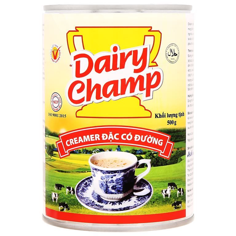 Combo 5 Sữa đặc có đường Dairy Champ lon 500g
