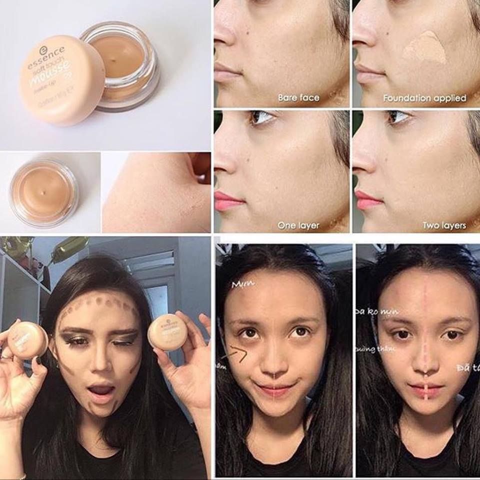 Phấn tươi dạng nén essence soft touch mousse make up