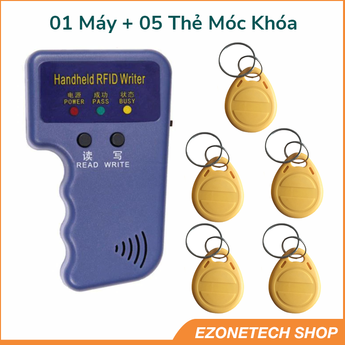 Máy Ghi Đọc Thẻ Từ RFID Tần Số 125Khz Cầm Tay