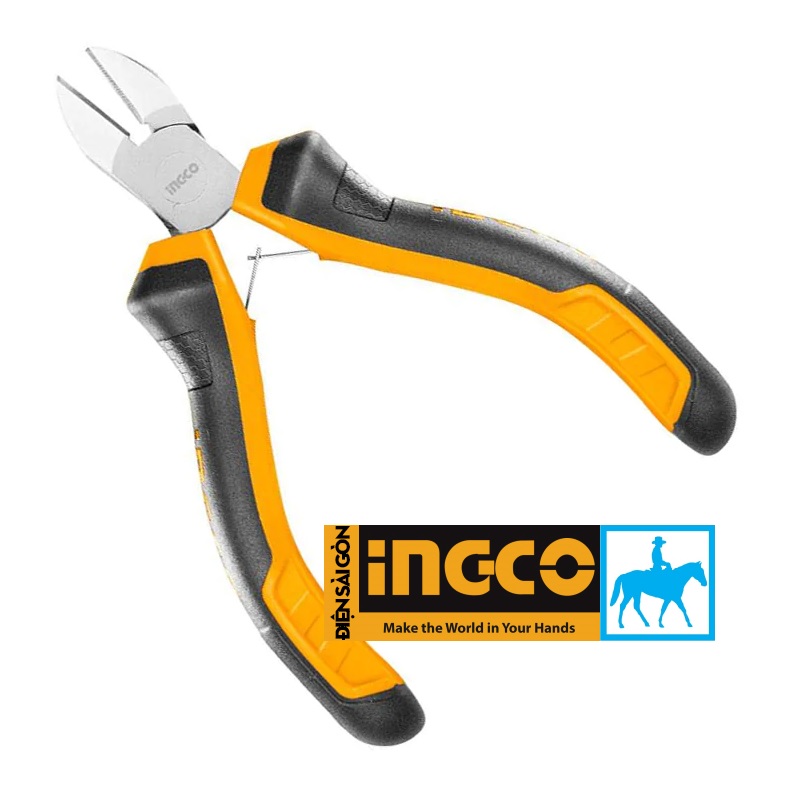 Kìm kềm cắt 7inch 180mm diagonal cutting pliers ingco hdcp08188