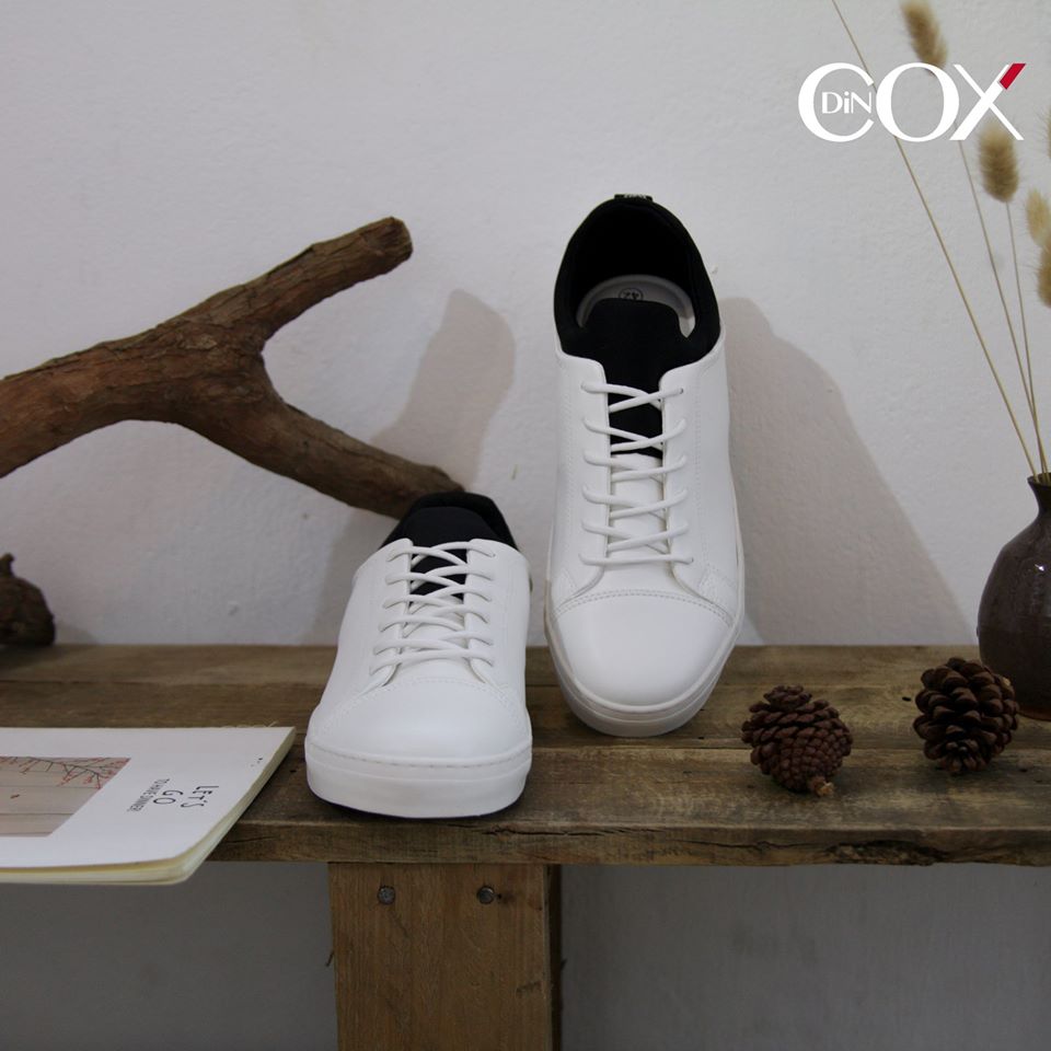 [HCM]Giày sneaker couple nam nữ DinCox 43 white/black
