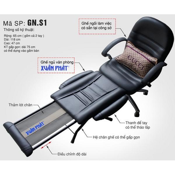 GHẾ NGỦ VĂN PHÒNG XUÂN PHÁT GN.B