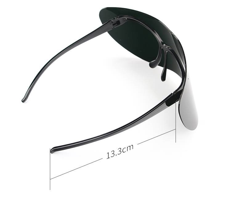 Kính râm bảo vệ toàn khuôn mặt Goggle cỡ lớn có chất liệu sợi thủy tinh Acrylic tráng gương, sản xuất tại Hàn Quốc, dành cho cả nam và nữ [4 màu có sẵn] - INTL
