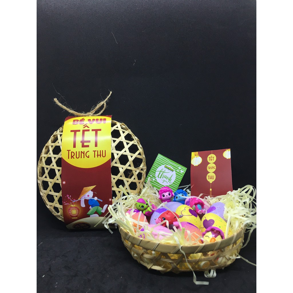 Giỏ trứng Hatchimals - quà trung thu cho bé (10 TRỨNG KHÔNG TRÙNG MẪU THÚ)