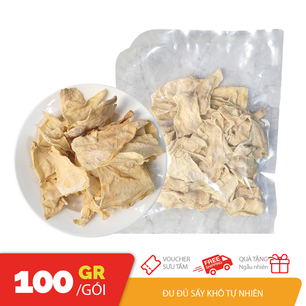 100gr đu đủ cắt lát sấy khô nguyên liệu làm dưa món