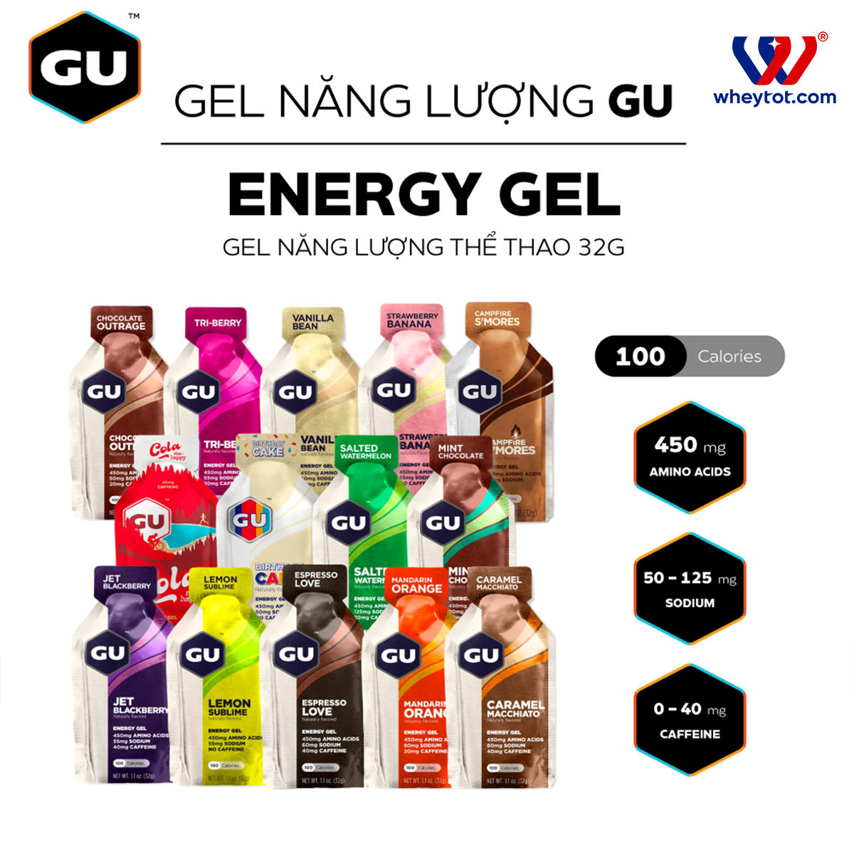 Gel Năng lượng GU Energy Gel