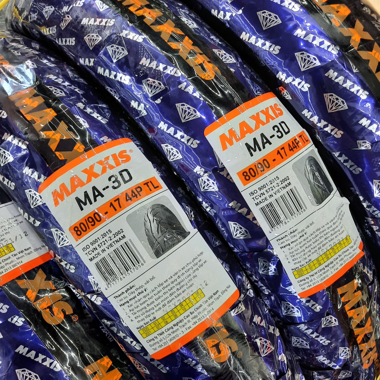 Vỏ Maxxis 3D GAI KIM CƯƠNG KHÔNG RUỘT xe số, côn tay, tay ga
