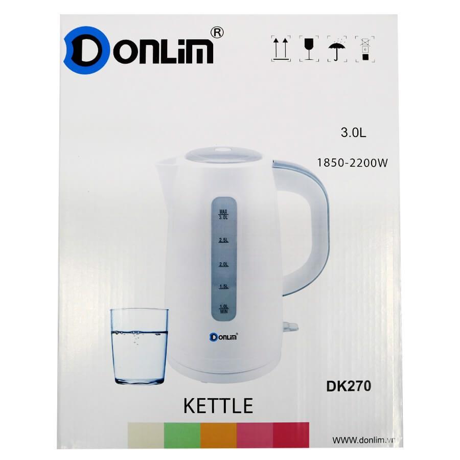 Bình đun siêu tốc Donlim DK270 nhựa 3.0L