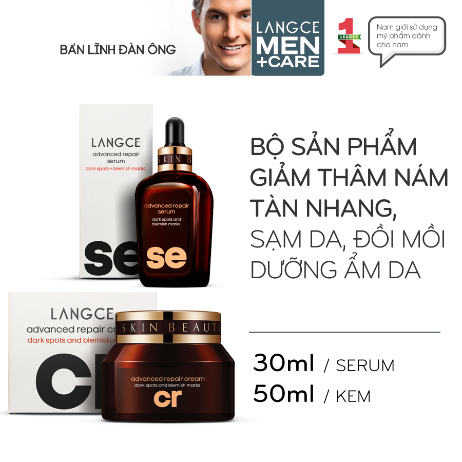 Langce pack dark spots corrector and blemish mark 30ml+50ml for men
