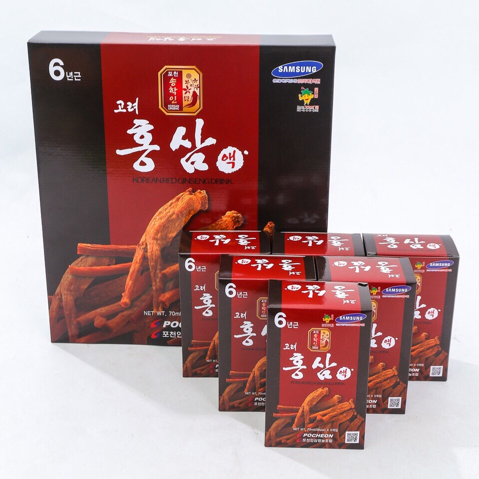 Nước hồng sâm pocheon hàn quốc hộp 30 gói x 70ml
