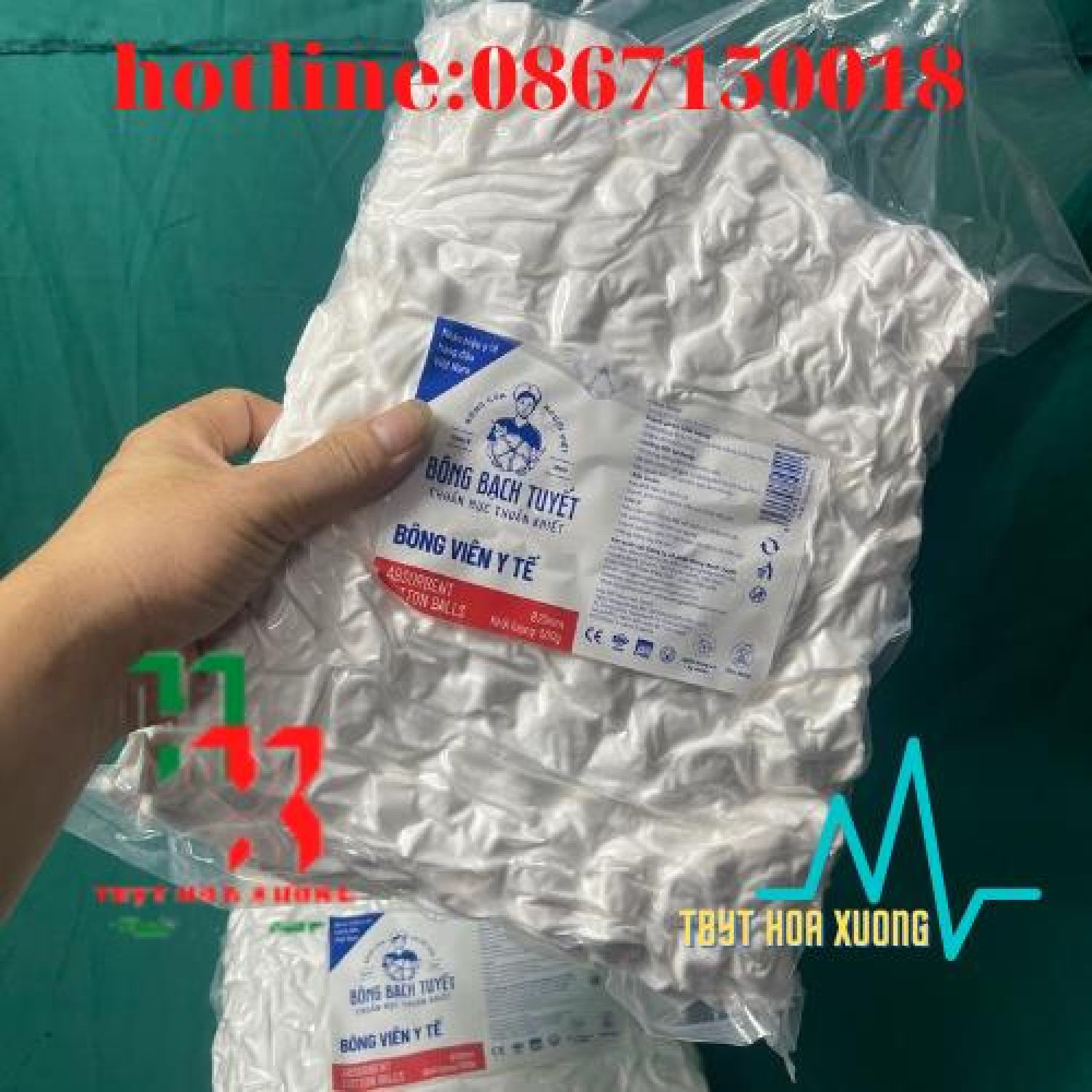 BÔNG VIÊN Y TẾ BẢO THẠCH GÓI 500g