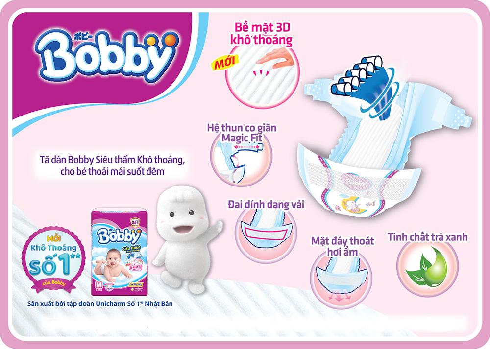 Bỉm dán Bobby L68 (9-13kg)