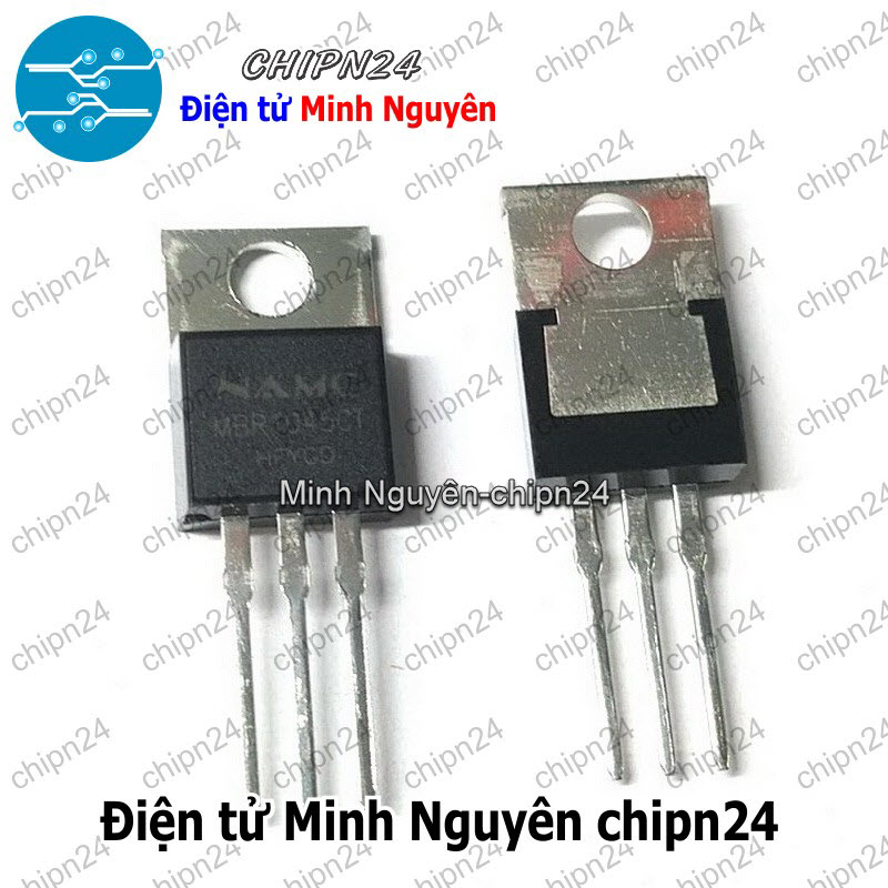 [1 con] (DT) Diode MBR1045CT TO-220 Hàng Tốt 10A 45V (MBR1045G 1045) [Diode Schottky] - HH003798