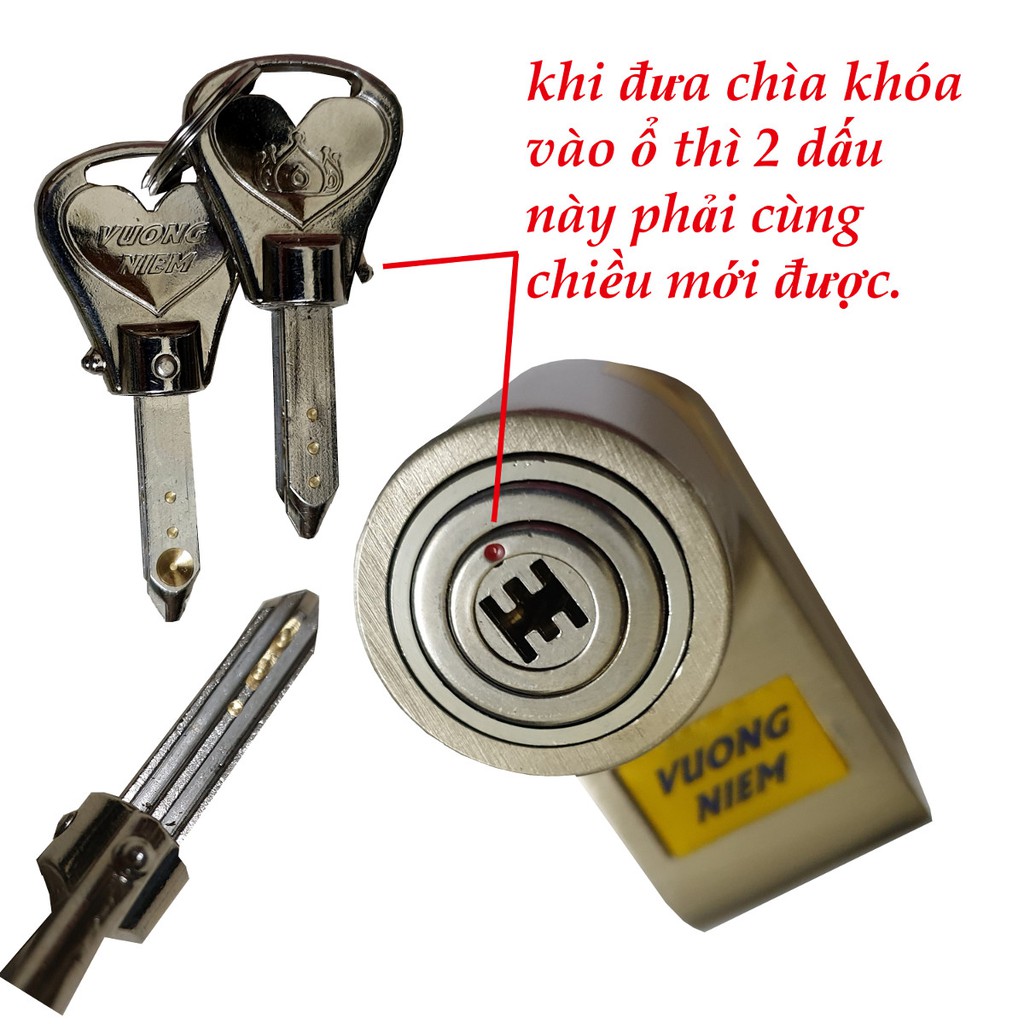 Khóa Đĩa Xe Máy Vương Miện