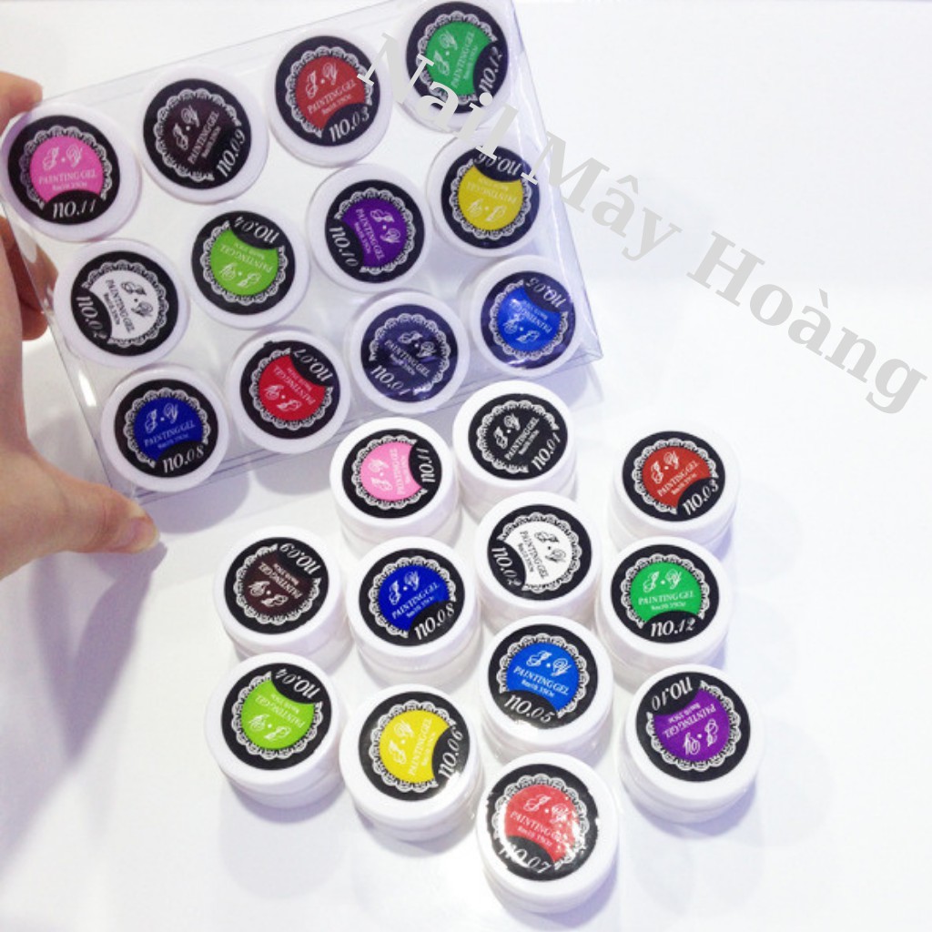 g.el vẽ nail , vẽ móng 12 màu siêu đặc