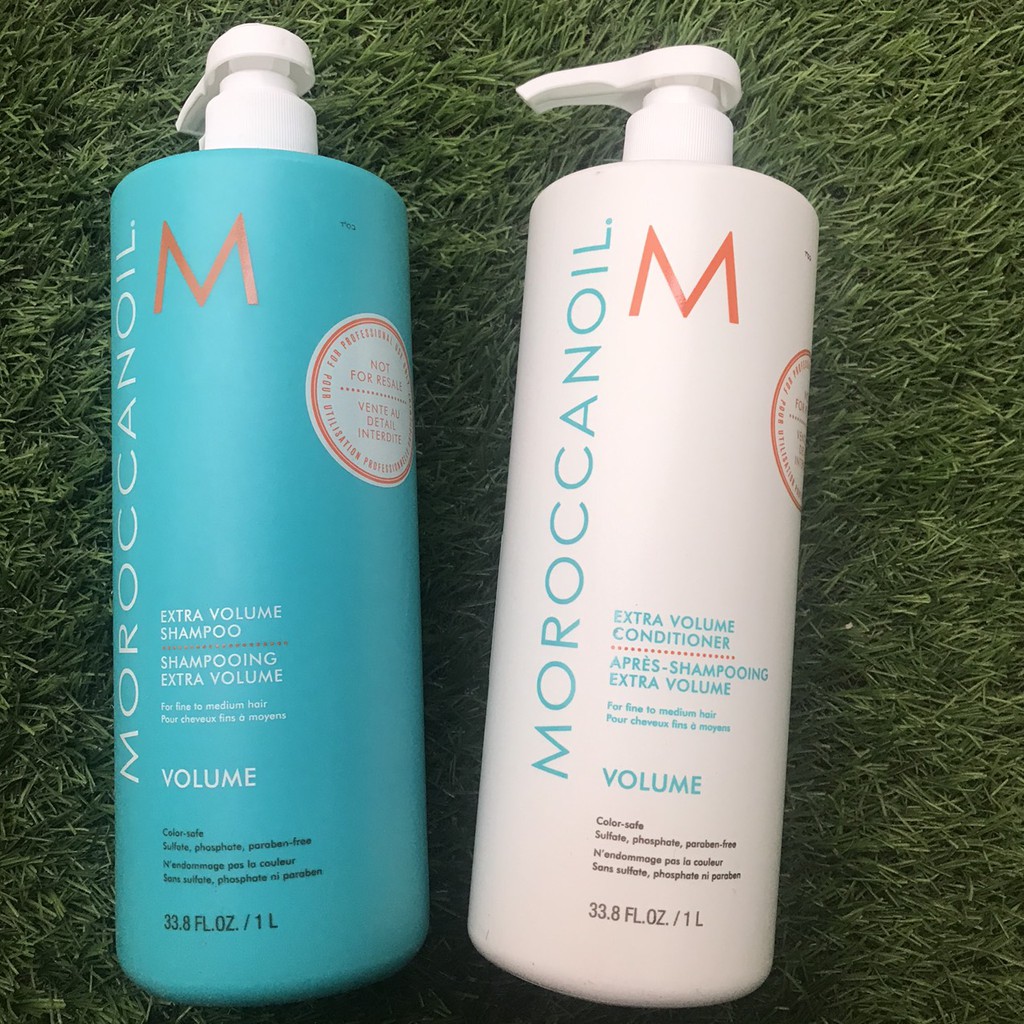 Dầu gội xả tăng phồng tóc Moroccanoil Extra Volume 1000mlx2
