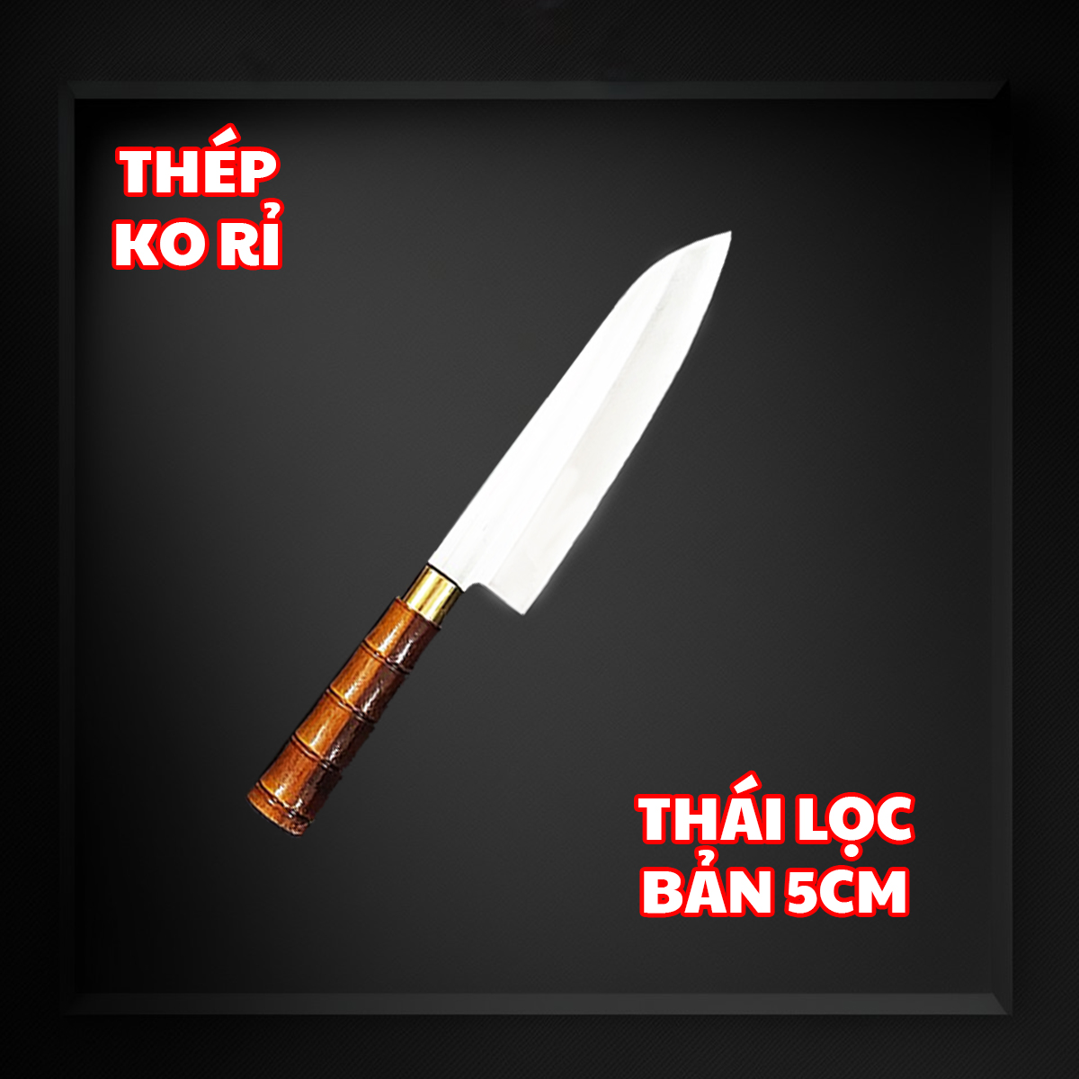 Bộ 4 dao bếp Không Rỉ cao cấp rèn thủ công sắc bén