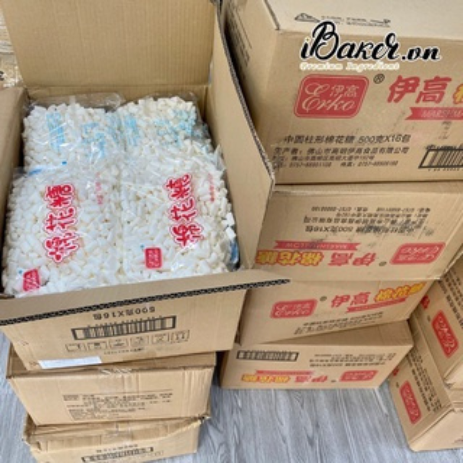 Kẹo marshmallow Erko trắng túi 500g