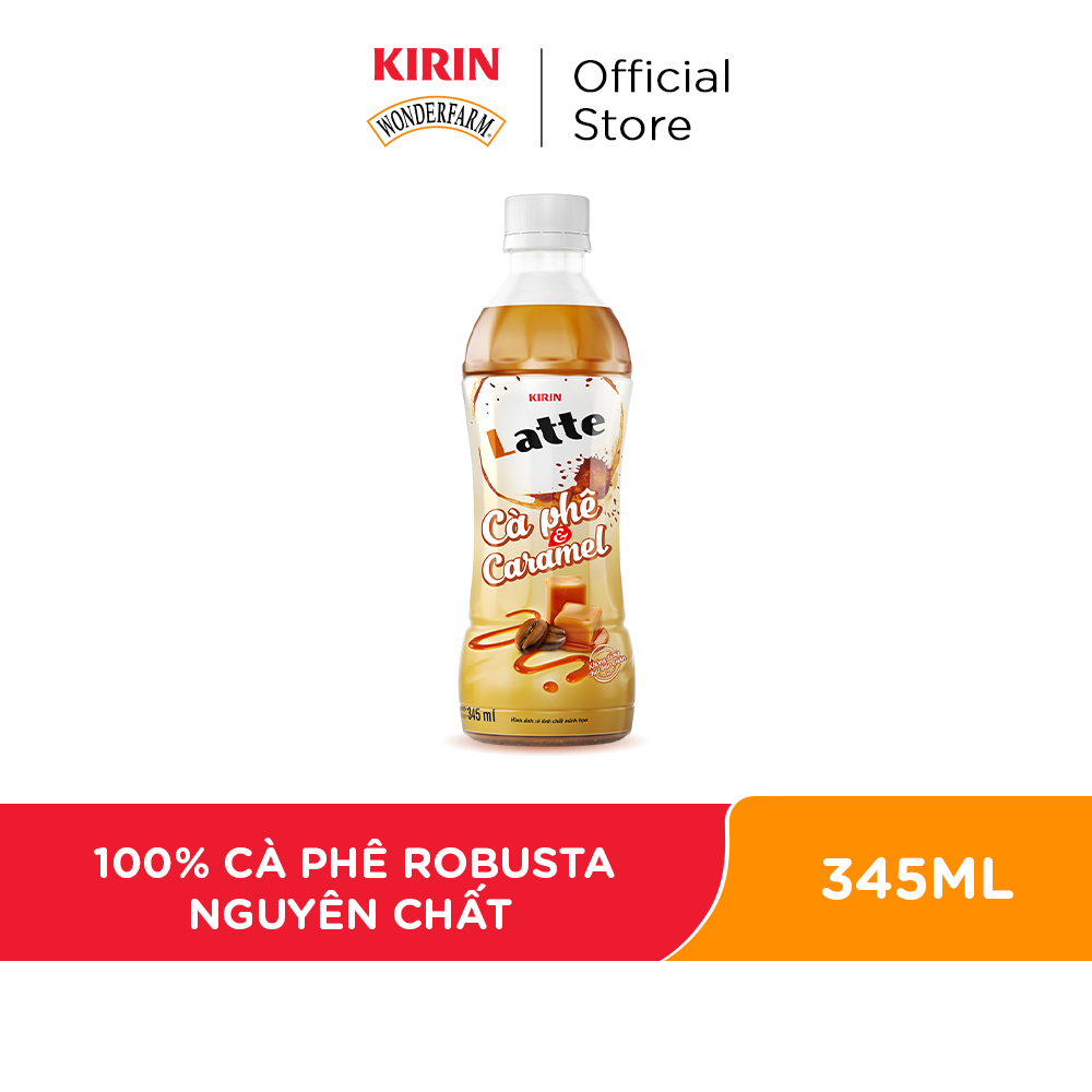 [Duy nhất 20h 08-13.09 - Giao hàng Hồ Chí Minh] Thùng 24 Chai Kirin Latte Cà Phê & Caramel 345ml