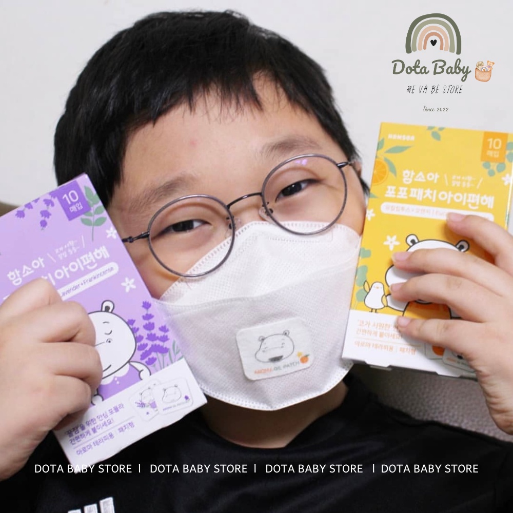 (Made in KOREA) Miếng Dán Tinh Dầu Thông Mũi HAMSOA Hàn Quốc Cho Bé