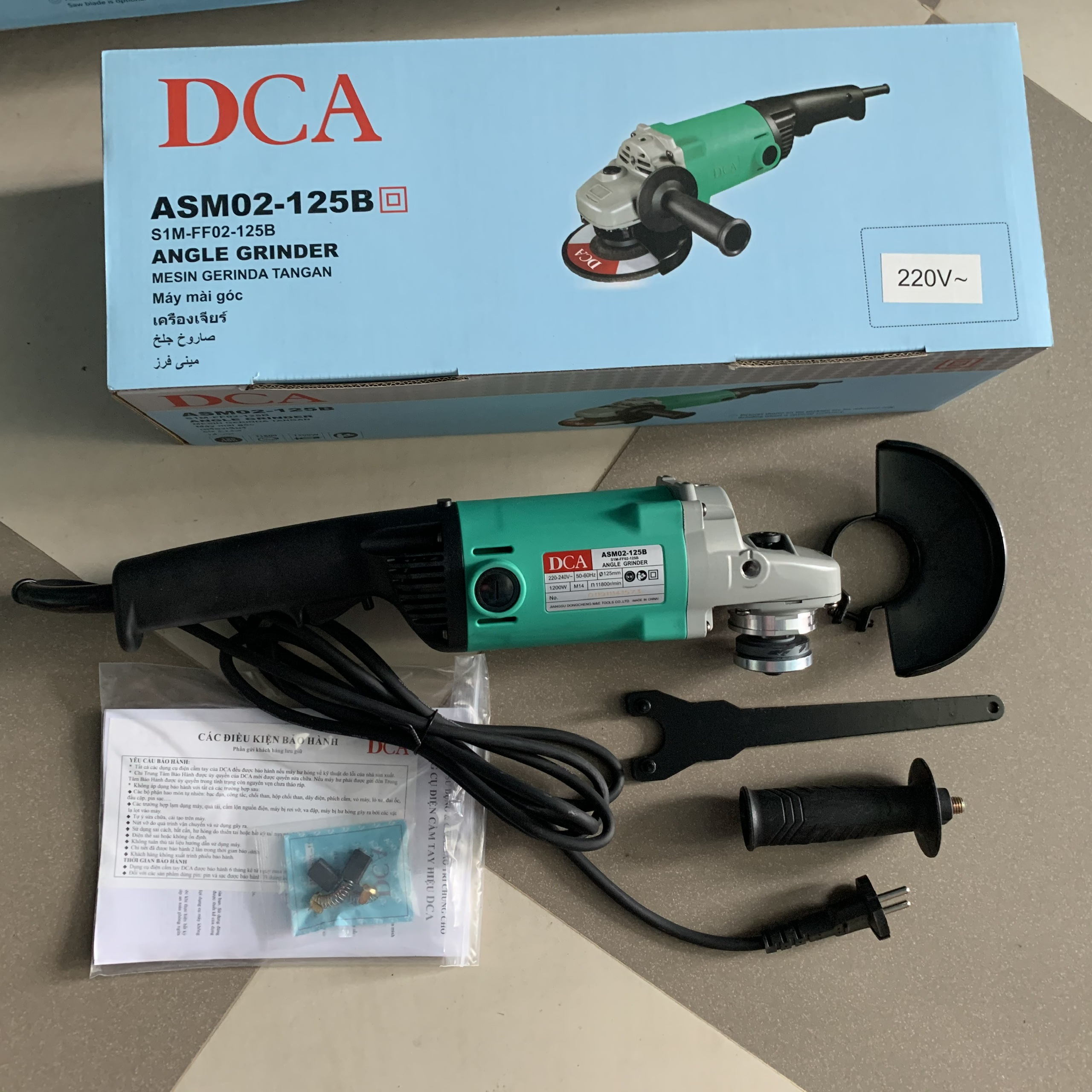 Máy mài góc 1200w dca asm02-125b