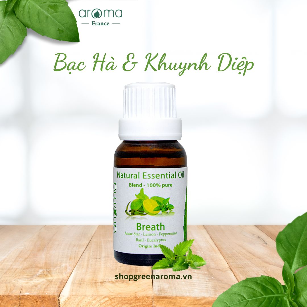 Tinh Dầu Aroma Bạc Hà Khuynh Diệp Breath - 10ml/15ml/30ml/50ml