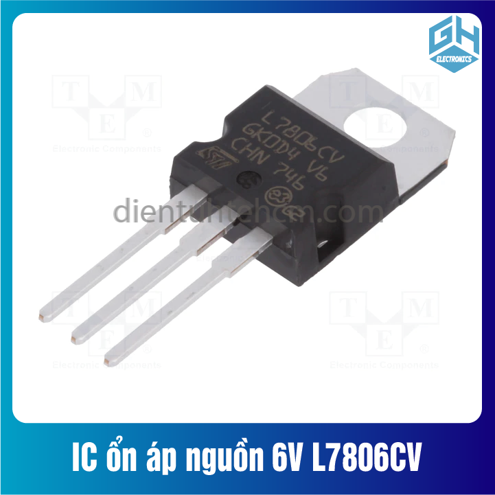 Combo4 con ic l7806cv 7806 ic ổn áp nguồn 6v chân cắm to-220 loại tốt