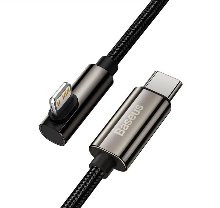 Cáp sạc nhanh Baseus Legend Series Elbow Fast Charging (Data Cable Type-C to iP PD 20W 1m Black)