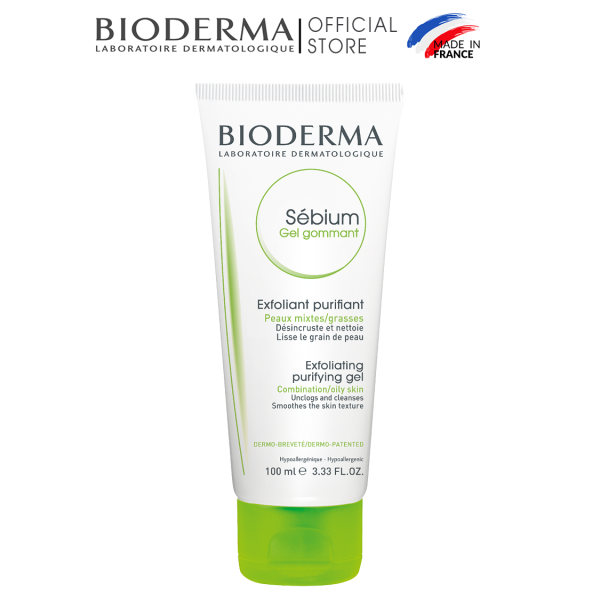 Gel tẩy tế bào chết làm mịn da cho da hỗn hợp và da dầu Bioderma Sebium Gel Gommant - 100ml cao cấp