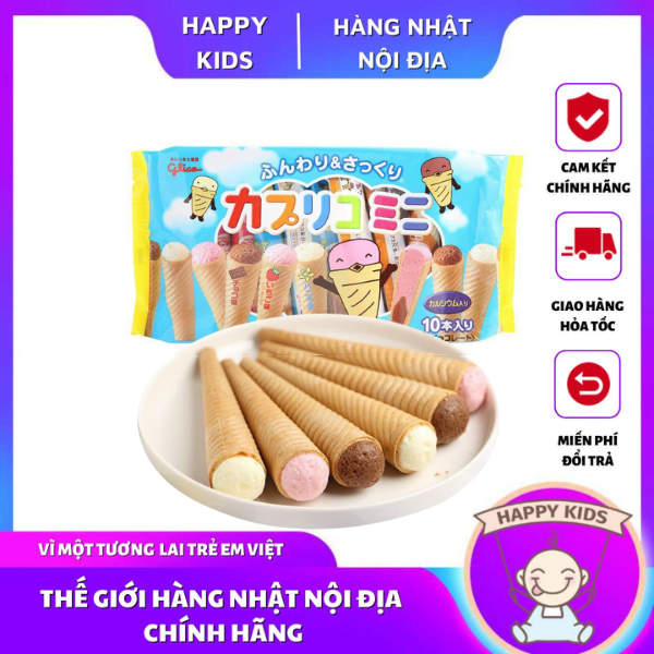 Bánh Ốc Quế Glico Nhật Bản Gói 10 Chiếc [DATE T8/2023]