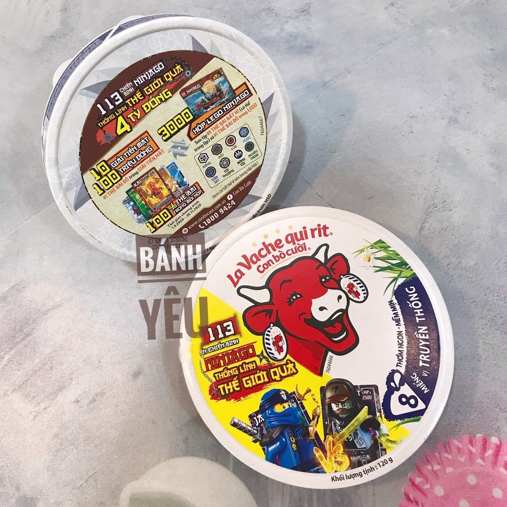 PHÔ MAI CON BÒ CƯỜI 8 MIẾNG 120G