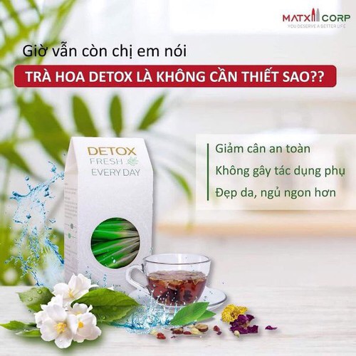 Combo 3 hộp Trà Hoa Detox