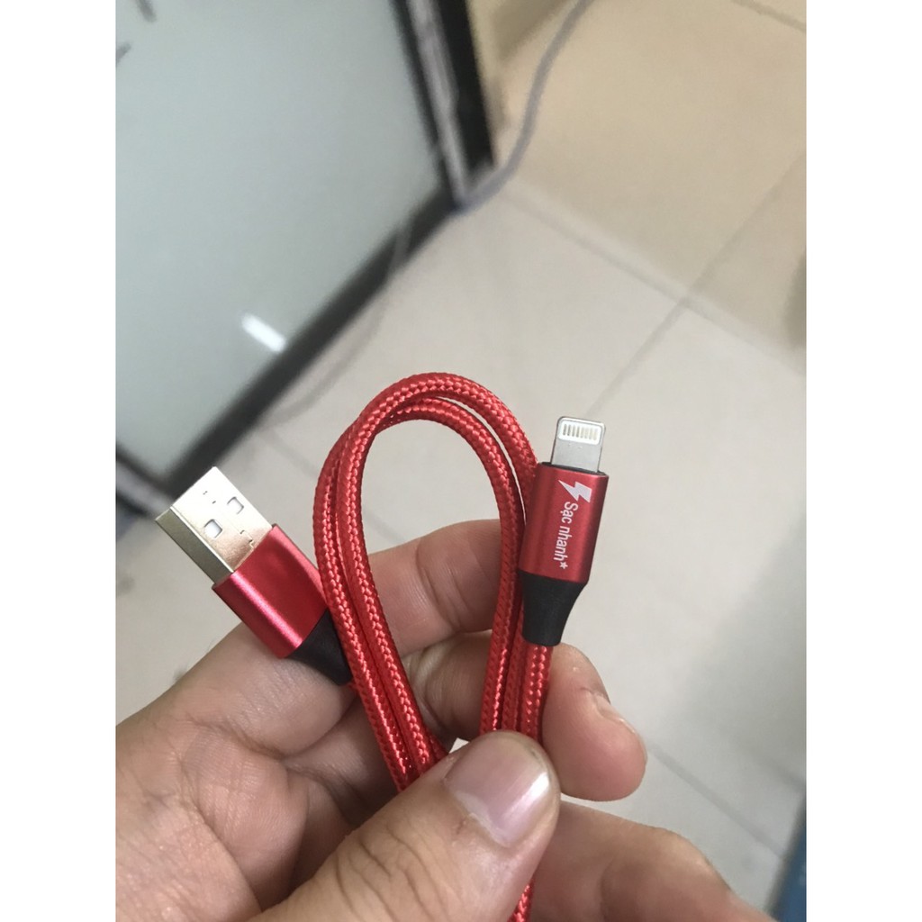 [CAP09] Cáp dù 1m Ip, type, micro sạc nhanh