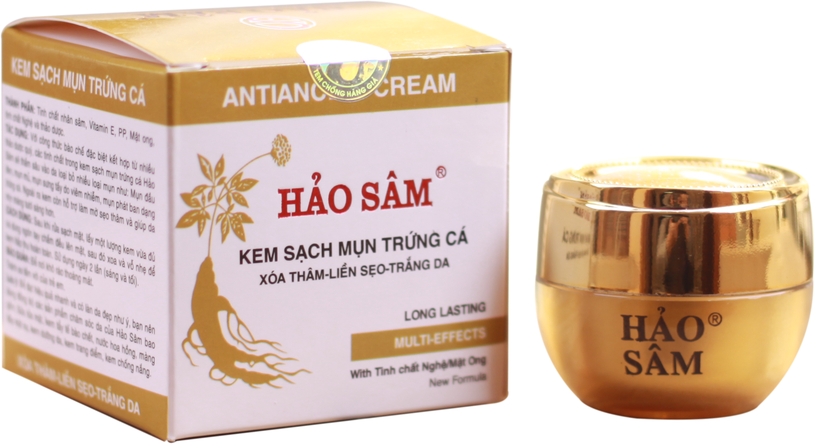 [HCM]Kem HẢO SÂM  sạch mụn trứng cá 12g