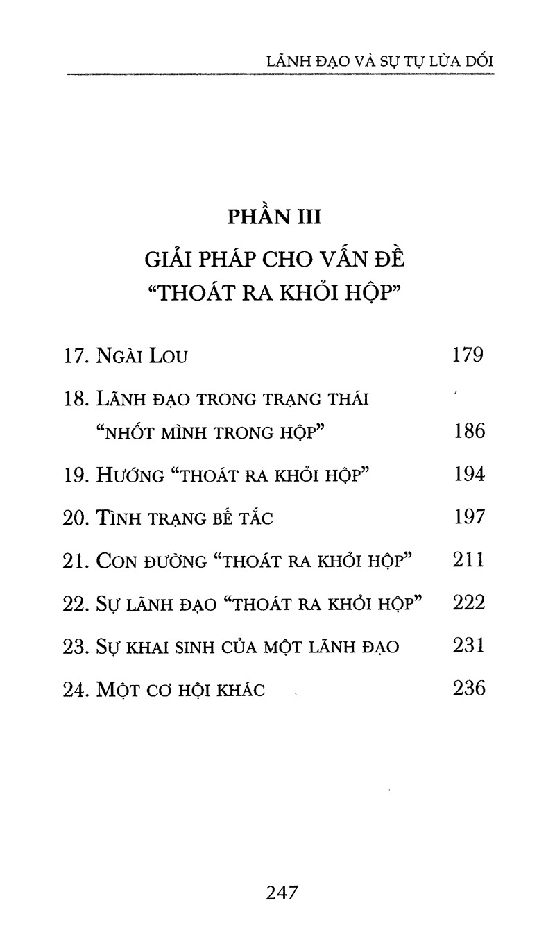 Fahasa - Lãnh Đạo Và Sự Tự Lừa Dối (Tái Bản 2018)